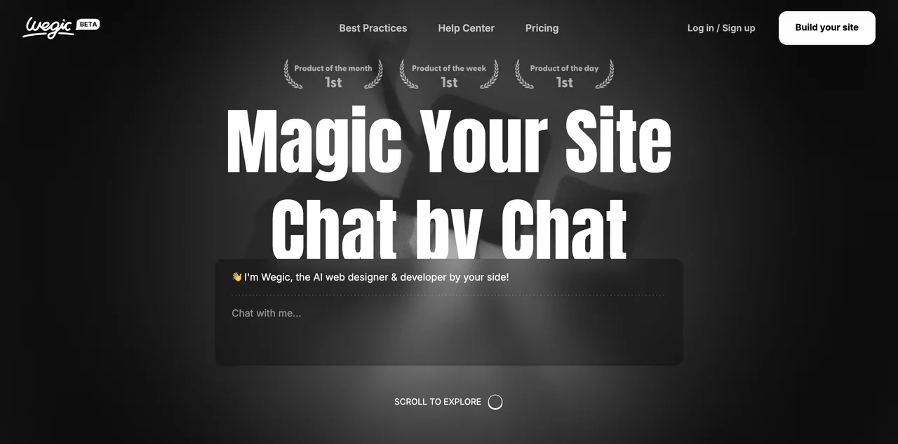 Wegic - Công cụ AI tạo web độc quyền của bạn