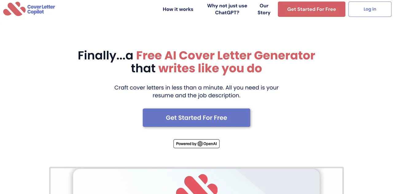 Craft Your Cover Letters Effortlessly with Cover Letter Copilot