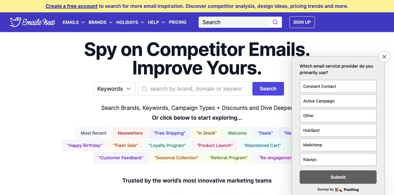 Emails Nest: The Ultimate Email Marketing Intelligence Tool