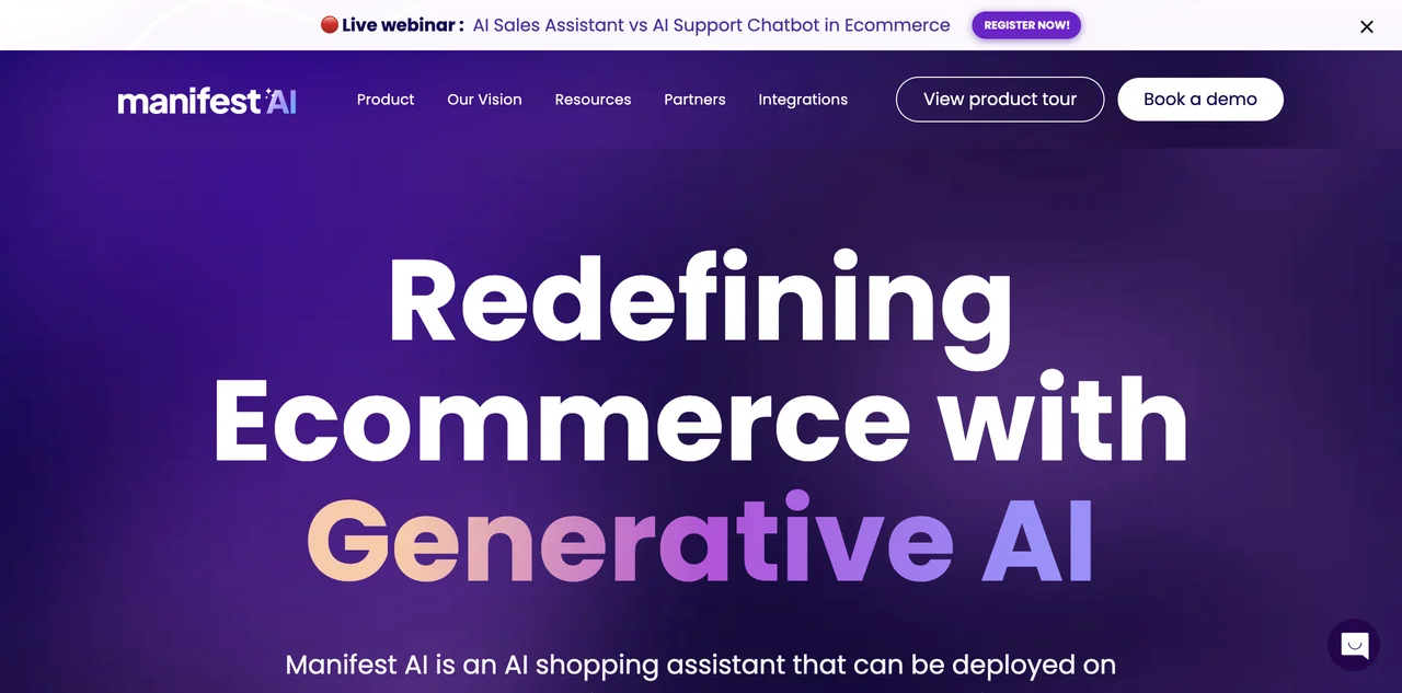 Manifest AI: Trợ lý mua sắm AI mạnh mẽ cho cửa hàng Shopify của bạn