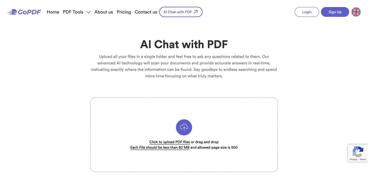 Chat with Your PDF Files Effortlessly Using GoPDF