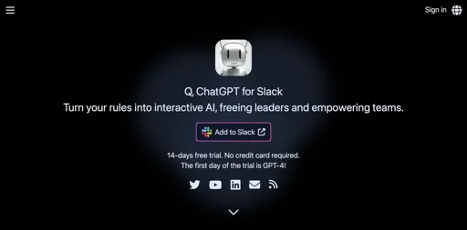 Q, ChatGPT for Slack