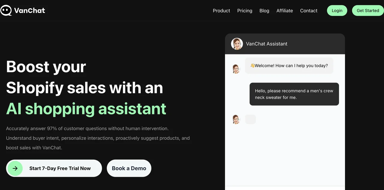 VanChat: The Ultimate AI Shopping Assistant for Shopify