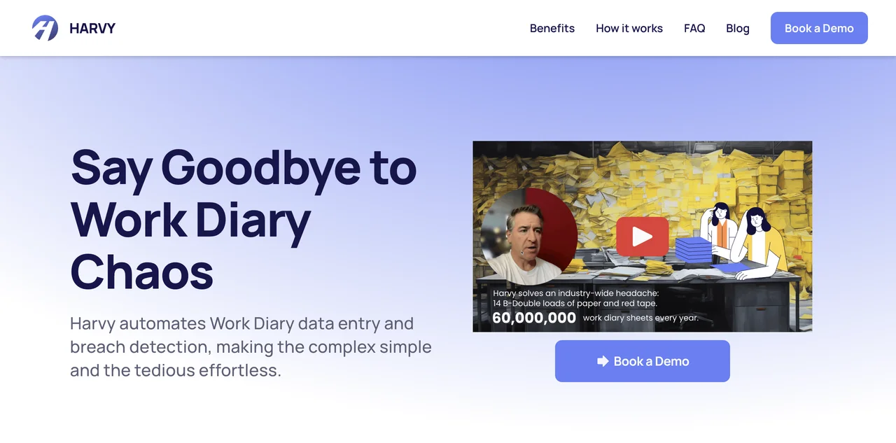 HARVY: Streamline Your Work Diary Compliance with AI Automation