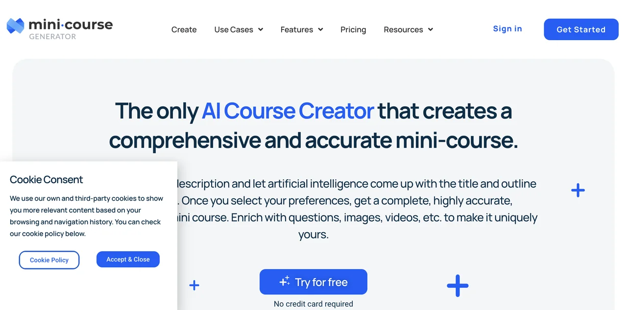 AI Course Creator: Effortless Mini Course Development