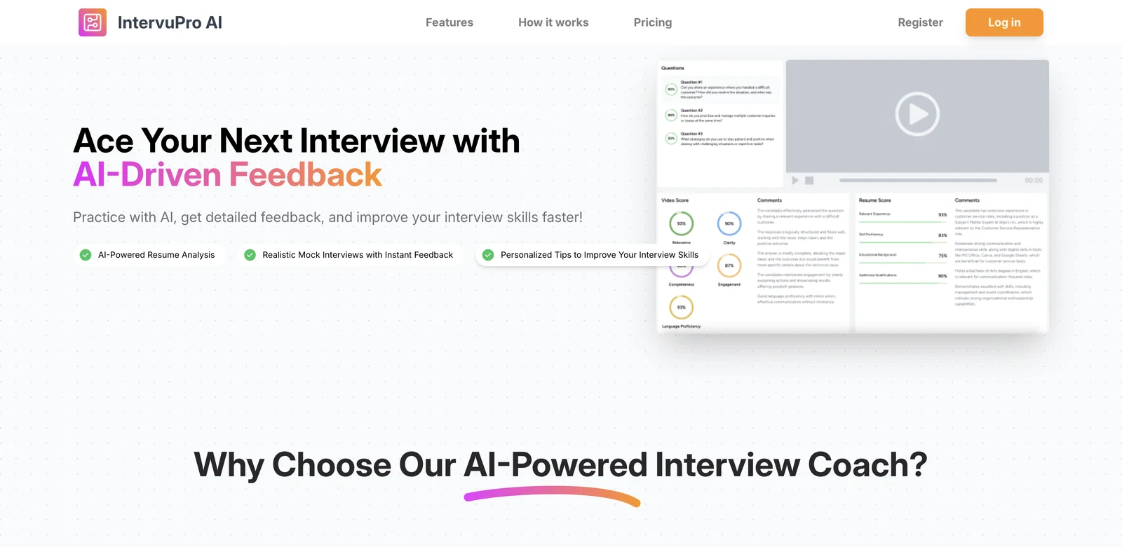 Ace Your Next Interview with IntervuPro AI - AI-Powered Coaching