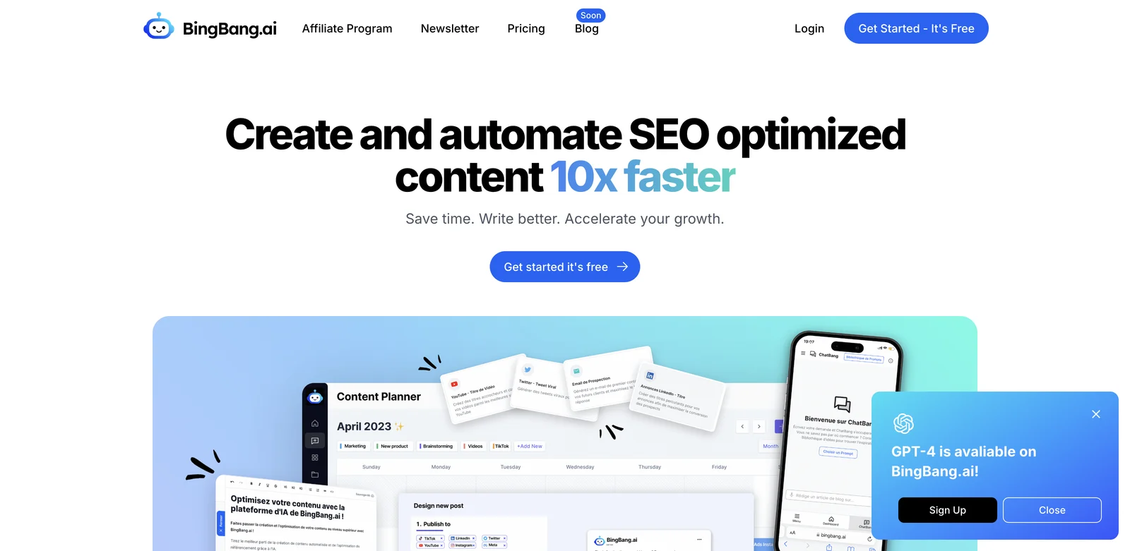 BingBang.ai: Create SEO Optimized Content 10x Faster