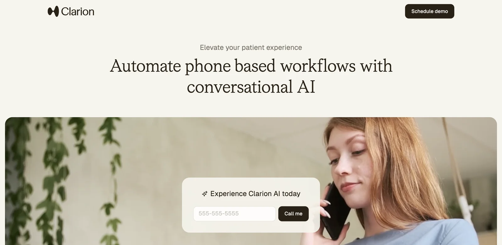 Clarion | Automate Phone-Based Workflows with Conversational AI