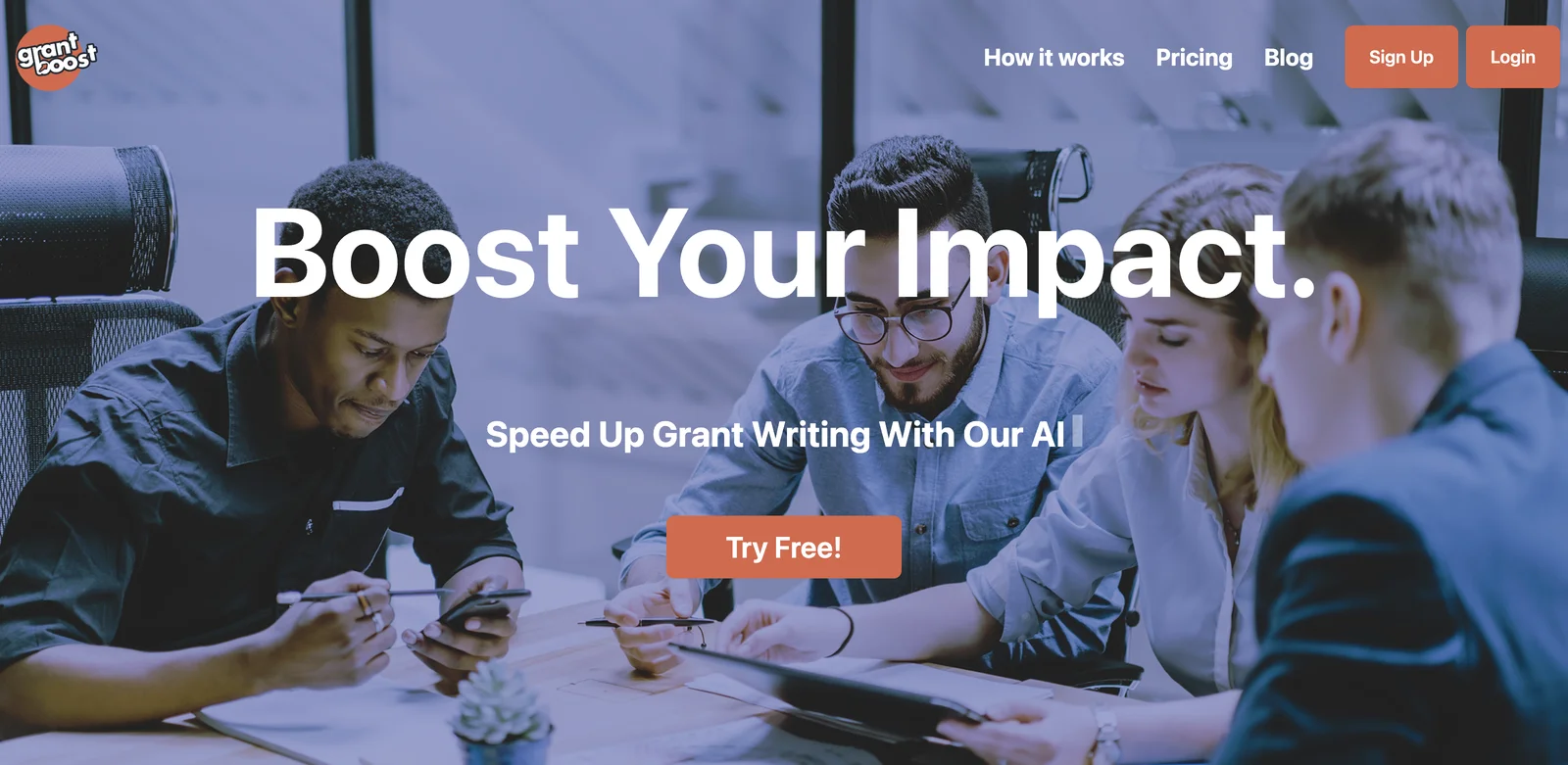 Grantboost | Grant Writing AI | Boost Your Impact!