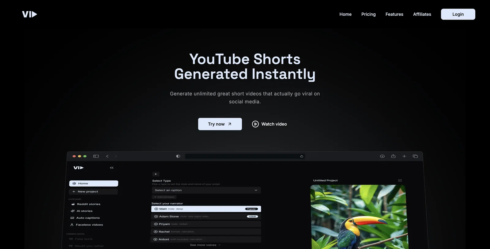 Vid.AI: Create Viral Short Videos Effortlessly with AI