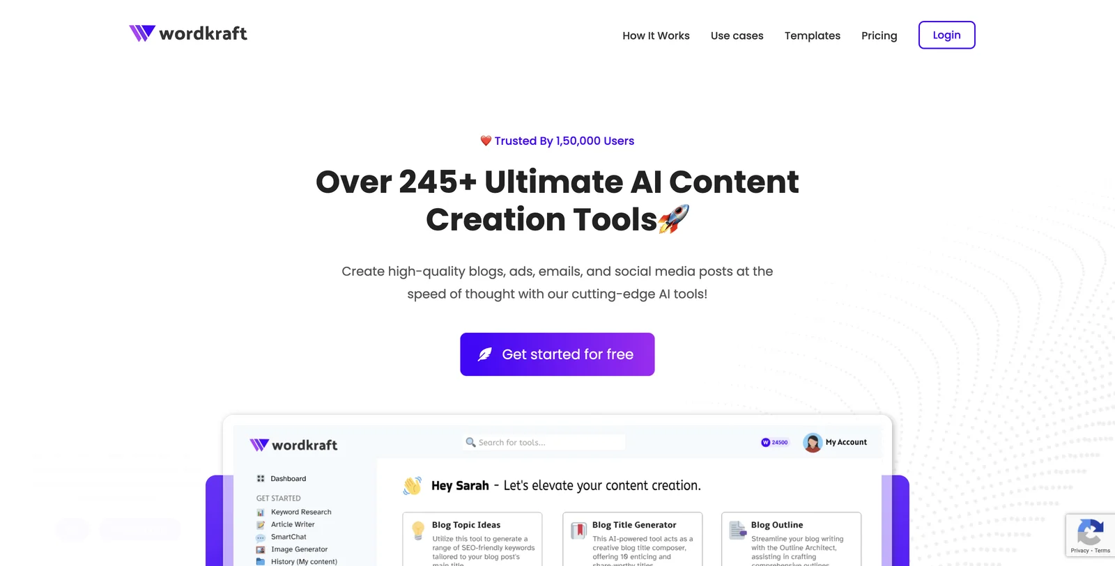 AI Copywriting & Online Content Generator - Wordkraft