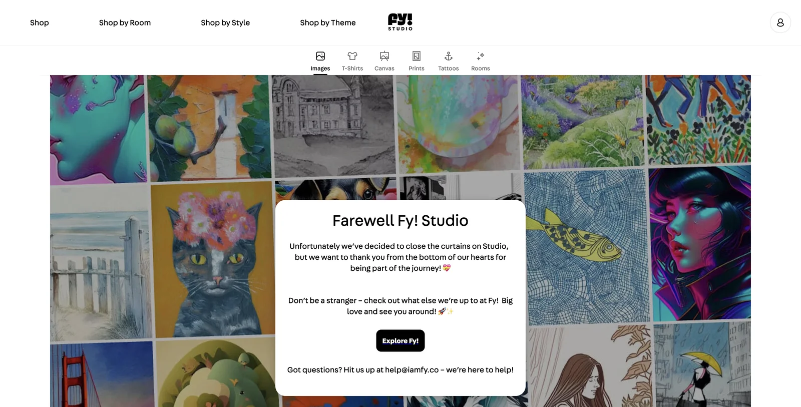 Fy! - Discover Unique Art and Designs with AI