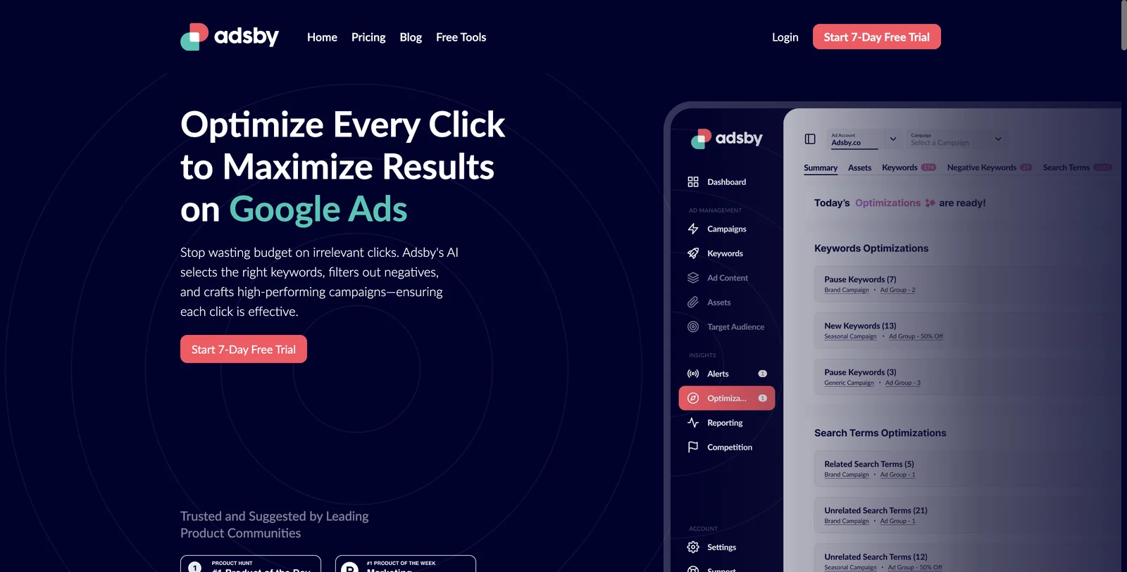 Adsby - Optimize Every Click to Maximize Results on Google Ads