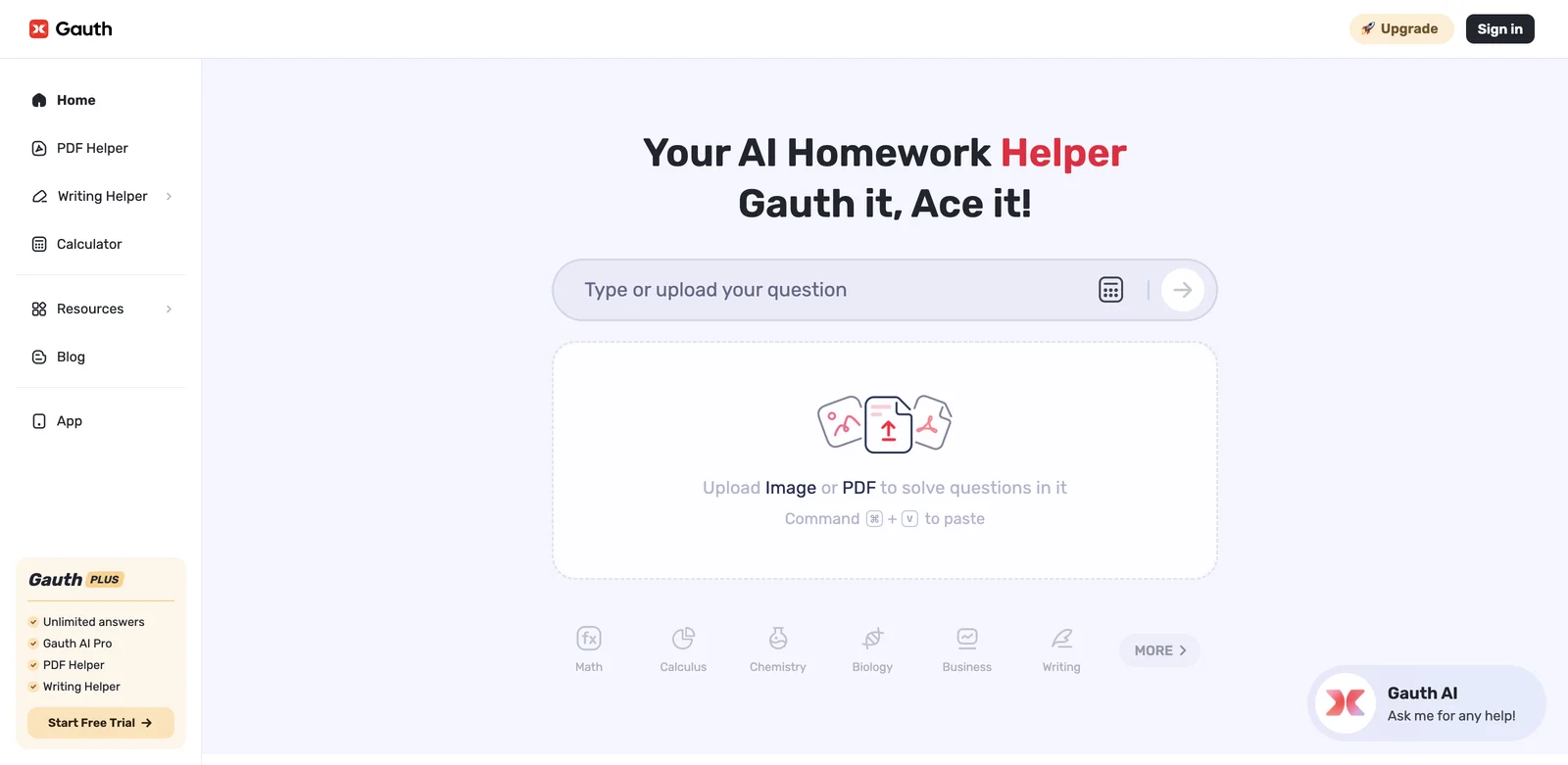 Gauth - Best AI Homework Helper for All School Subjects