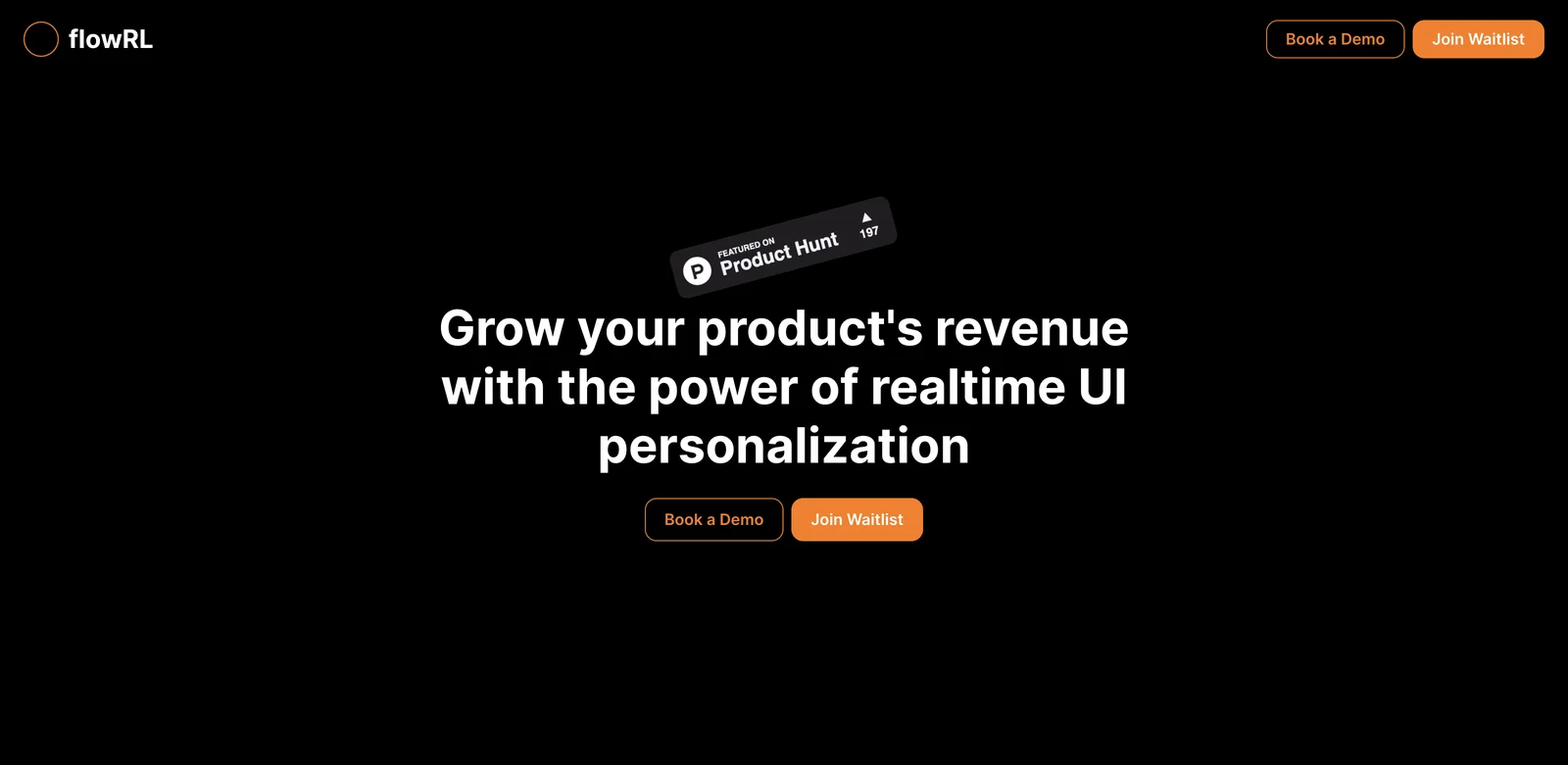 flowRL - Boost Revenue with AI-Powered UI Personalization