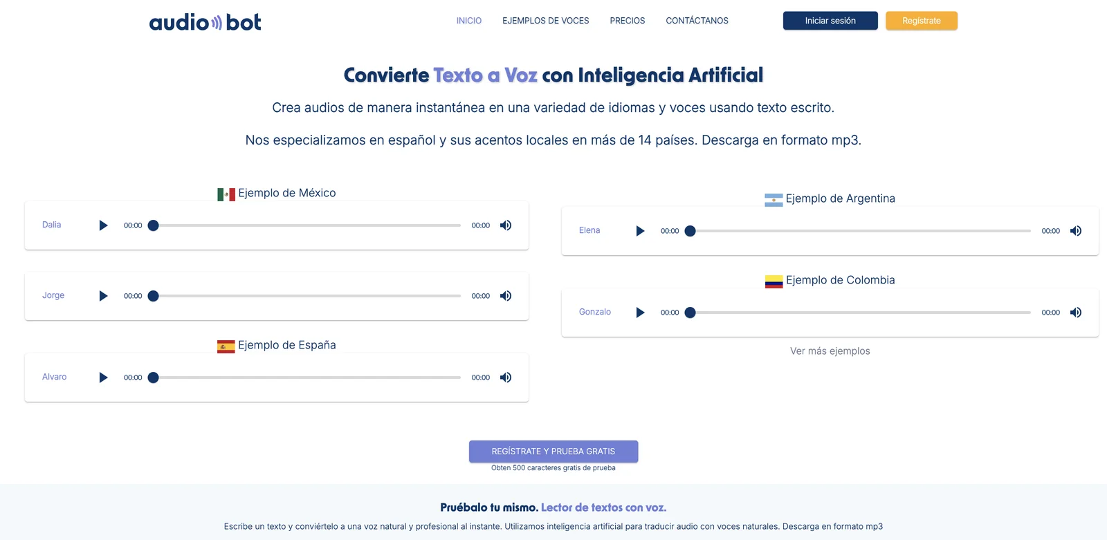 Generador de Texto a Voz con IA: Crea Audio de Alta Calidad en Segundos