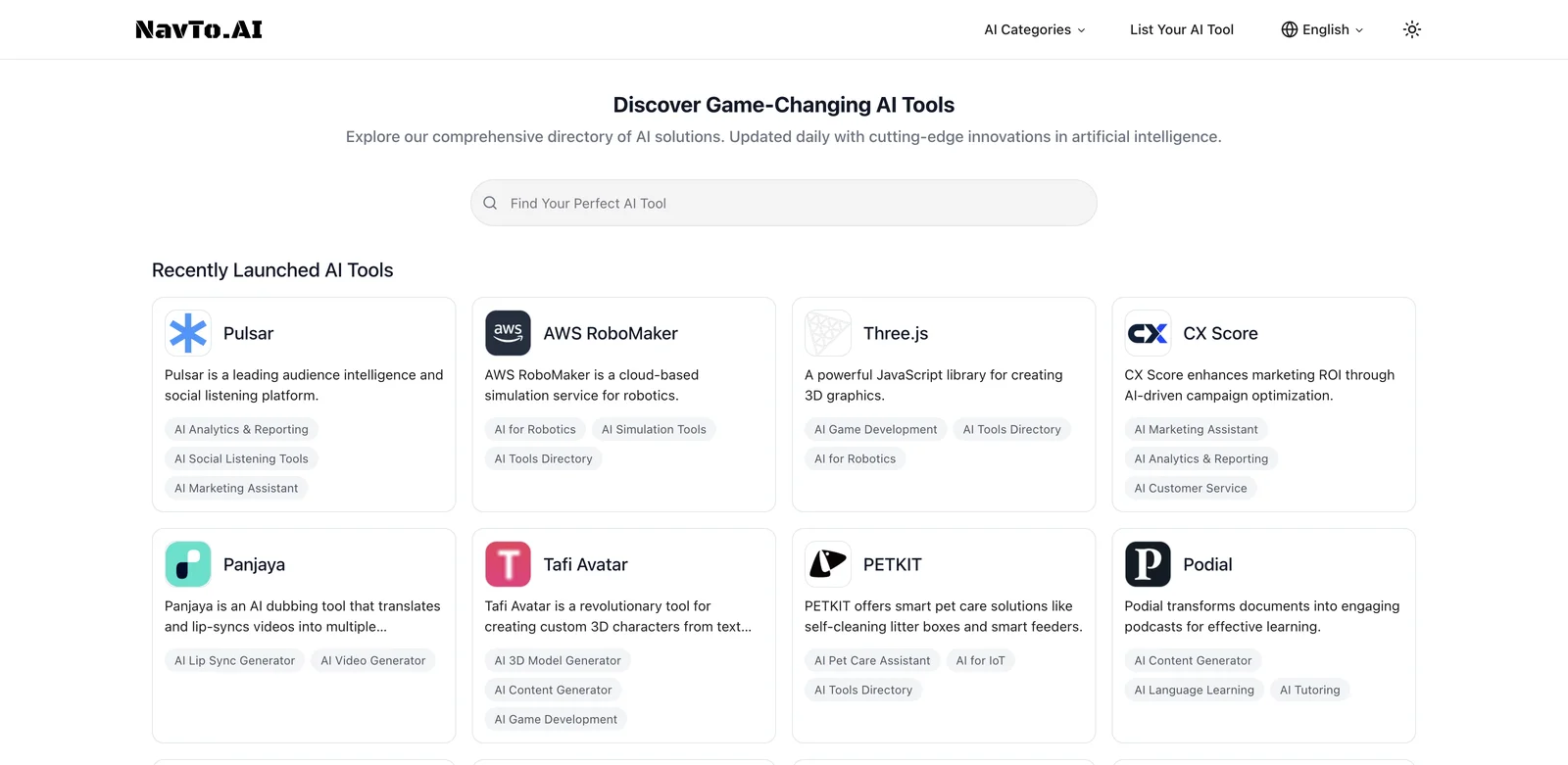 NavTo.AI: The Ultimate AI Tools Directory 2024