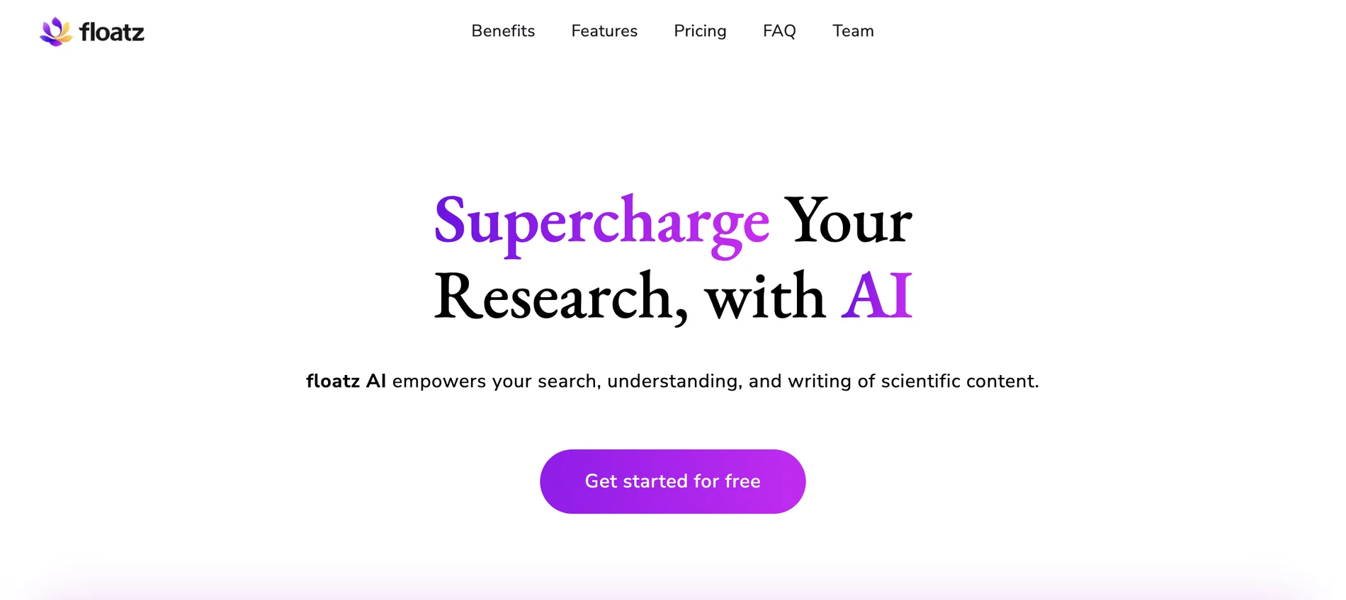 floatz AI: Revolutionizing Scientific Research