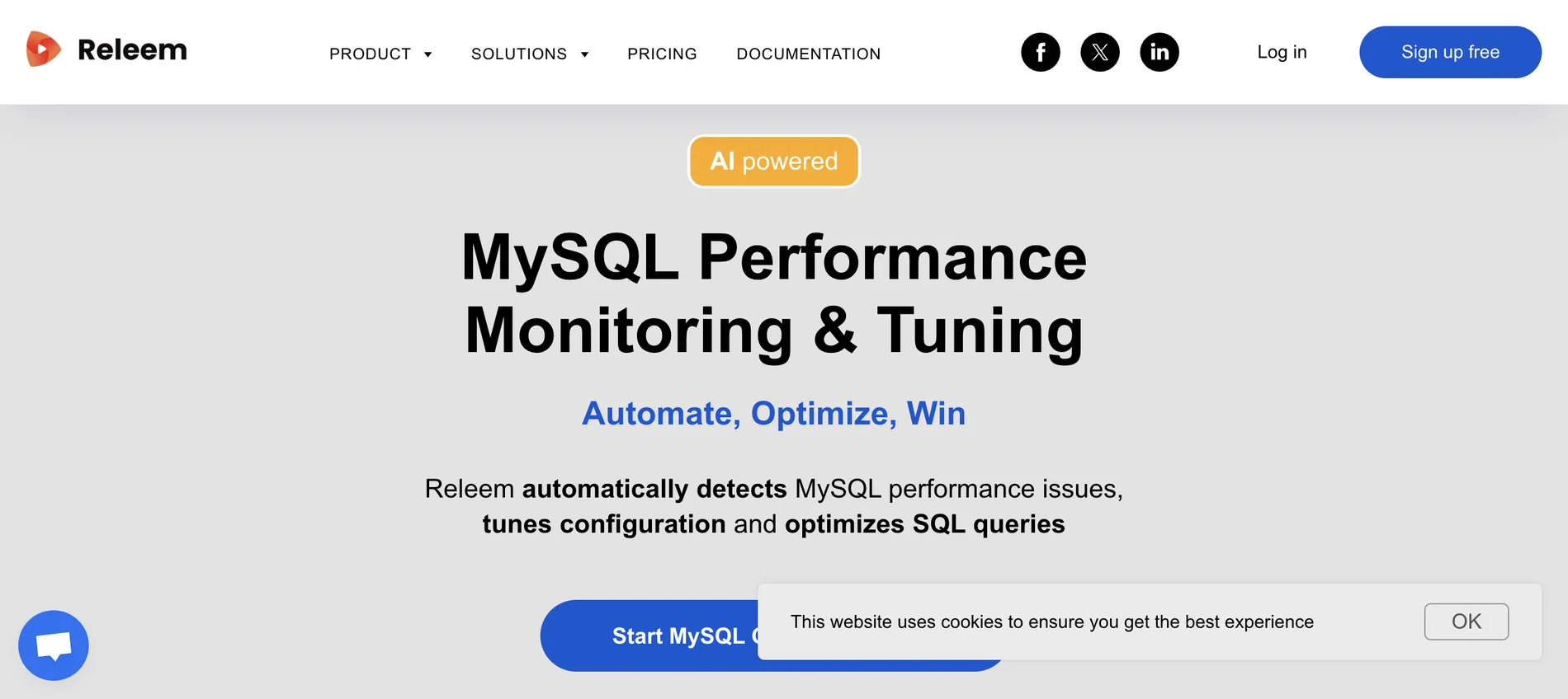 Releem: Automated MySQL Performance Tuning for Faster Applications