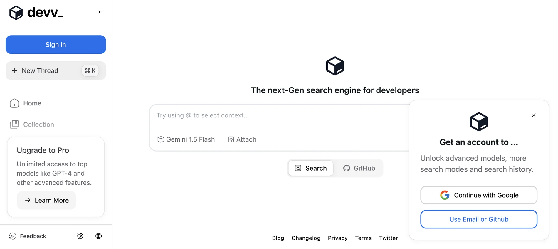 Devv AI: Next-Gen AI Search Engine for Developers