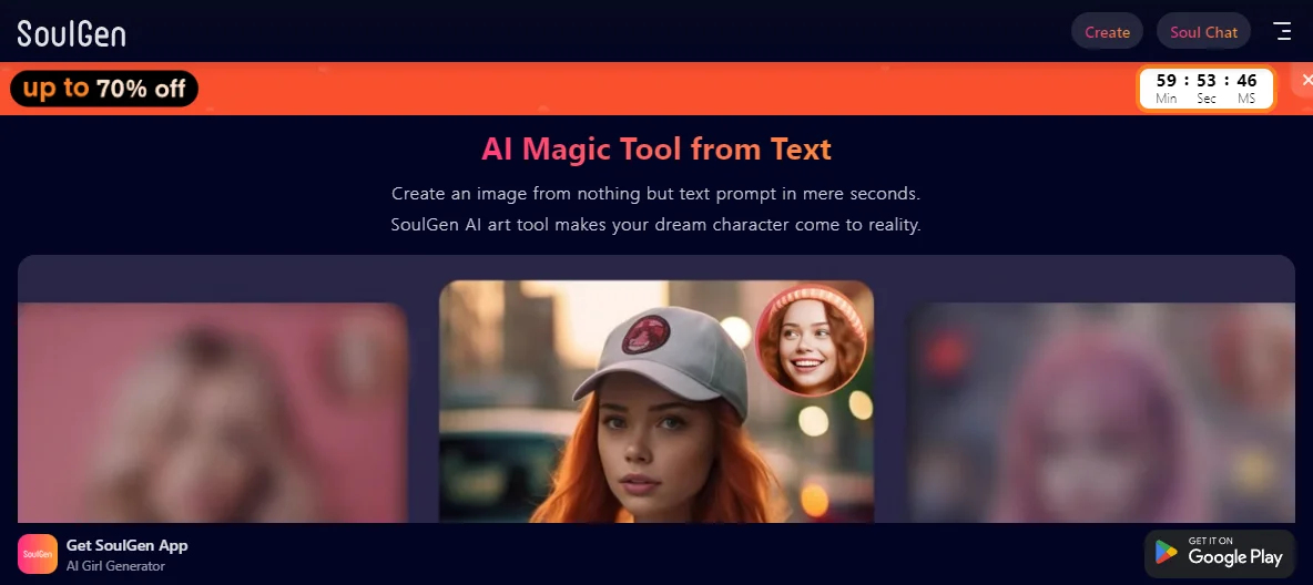 SoulGen: Free AI Magic Tool to Create Art from Text Online