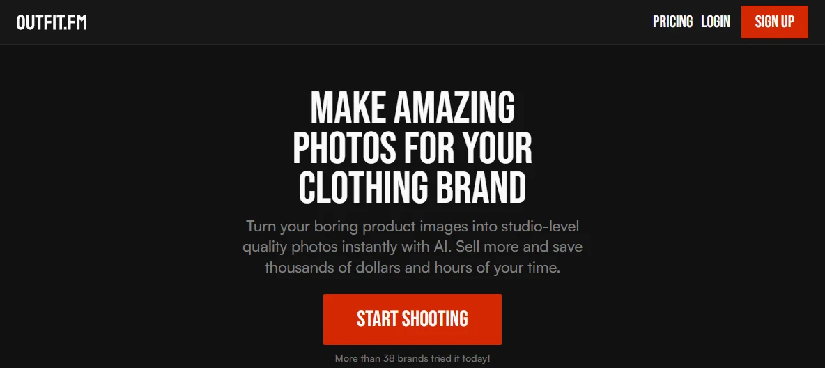 Outfit.fm: AI-Powered Studio-Quality Photos for Your Clothing Brand