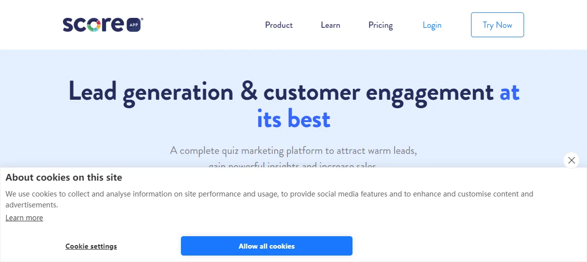 ScoreApp: AI-Powered Quiz Marketing Platform for Lead Generation