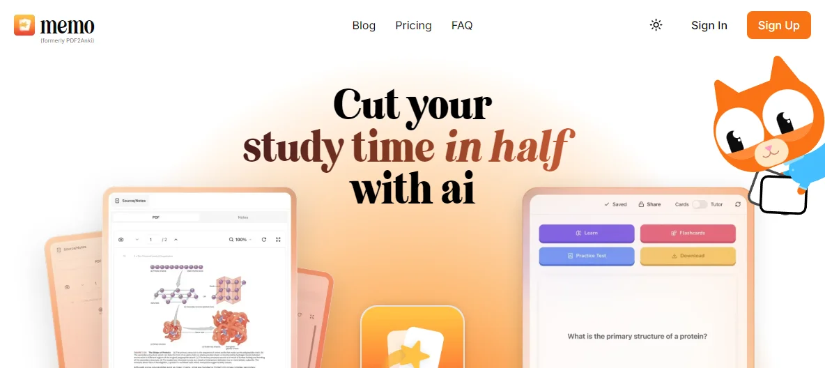 Memo AI - Cut Your Study Time in Half with AI