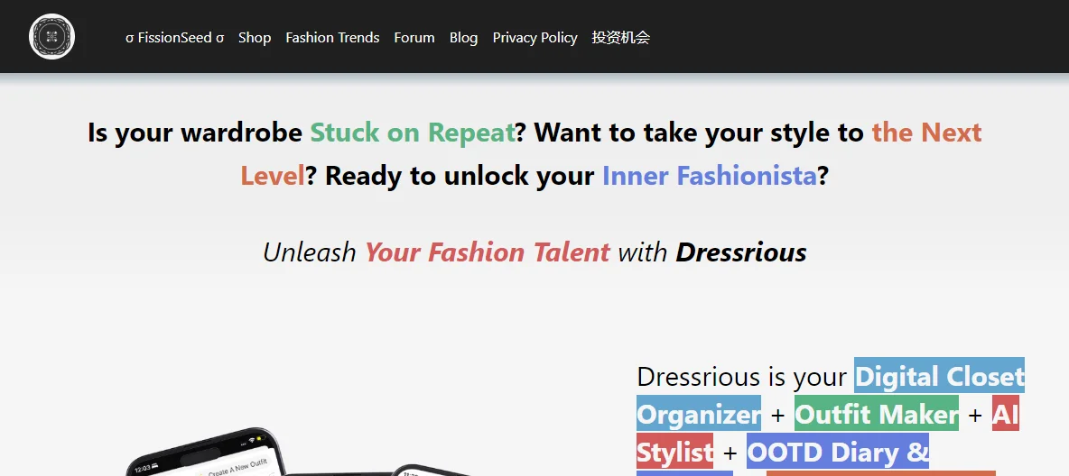 Dressrious - AI Outfit Planner And Fashion Assistant