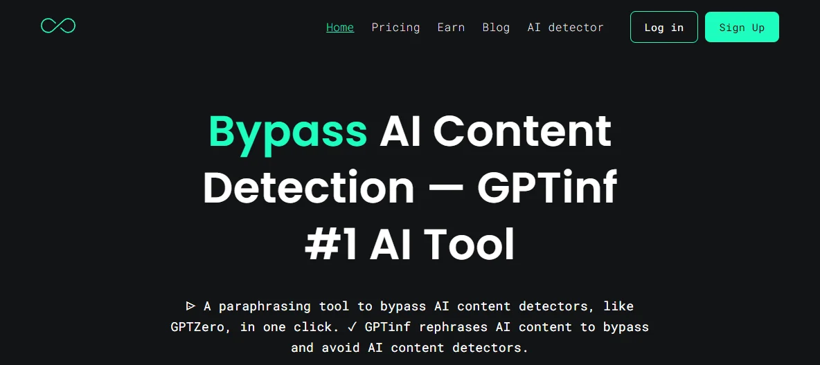 Bypass AI Detectors with GPTinf - The Ultimate AI Paraphrasing Tool