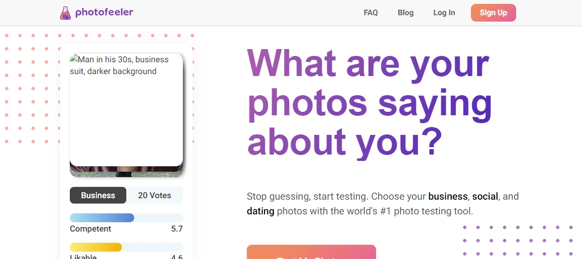 Photofeeler: Unbiased Photo Feedback for Business, Social, and Dating Profiles