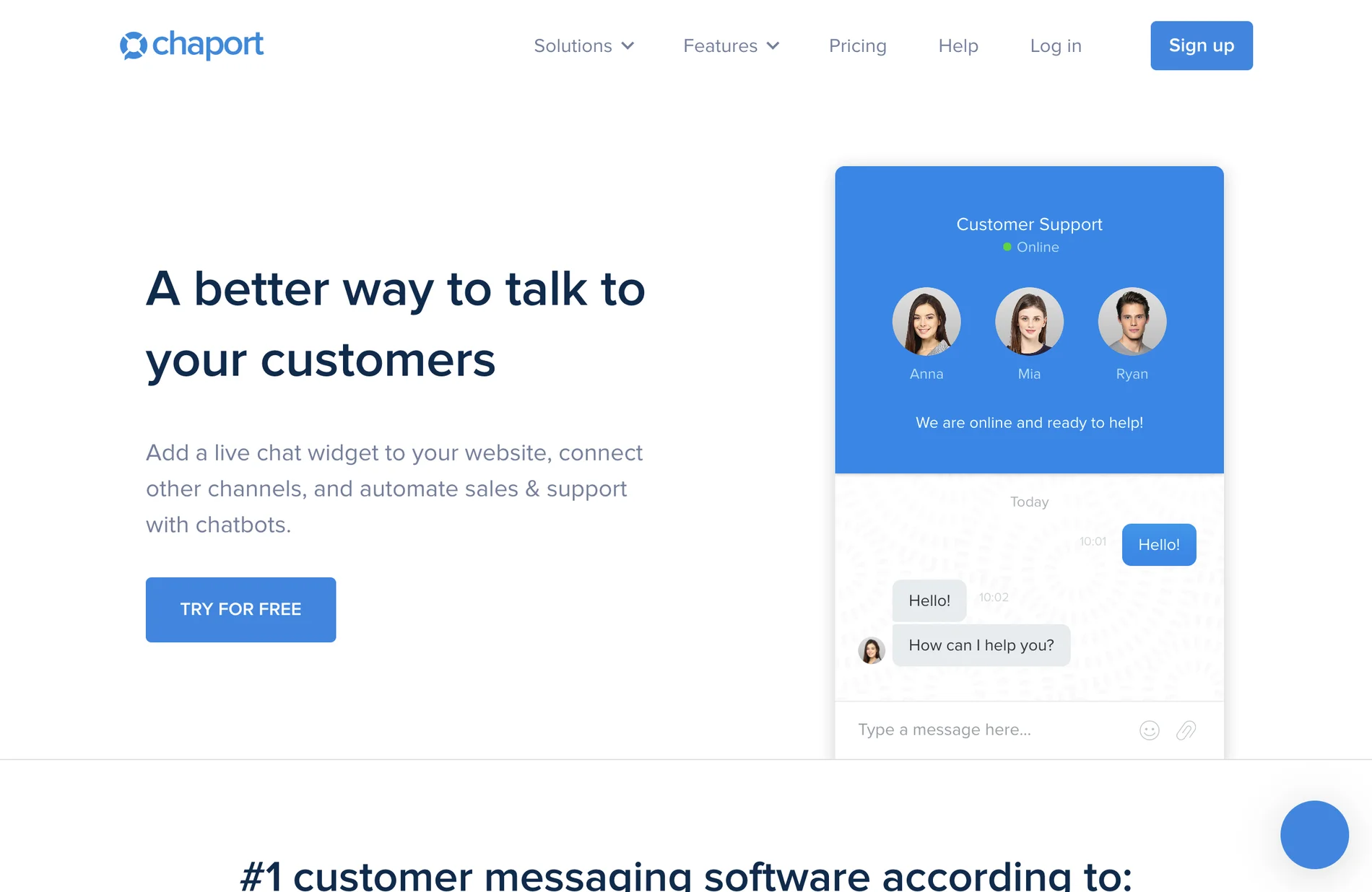 Chaport: #1 Customer Messaging Software for Enhanced Customer Engagement