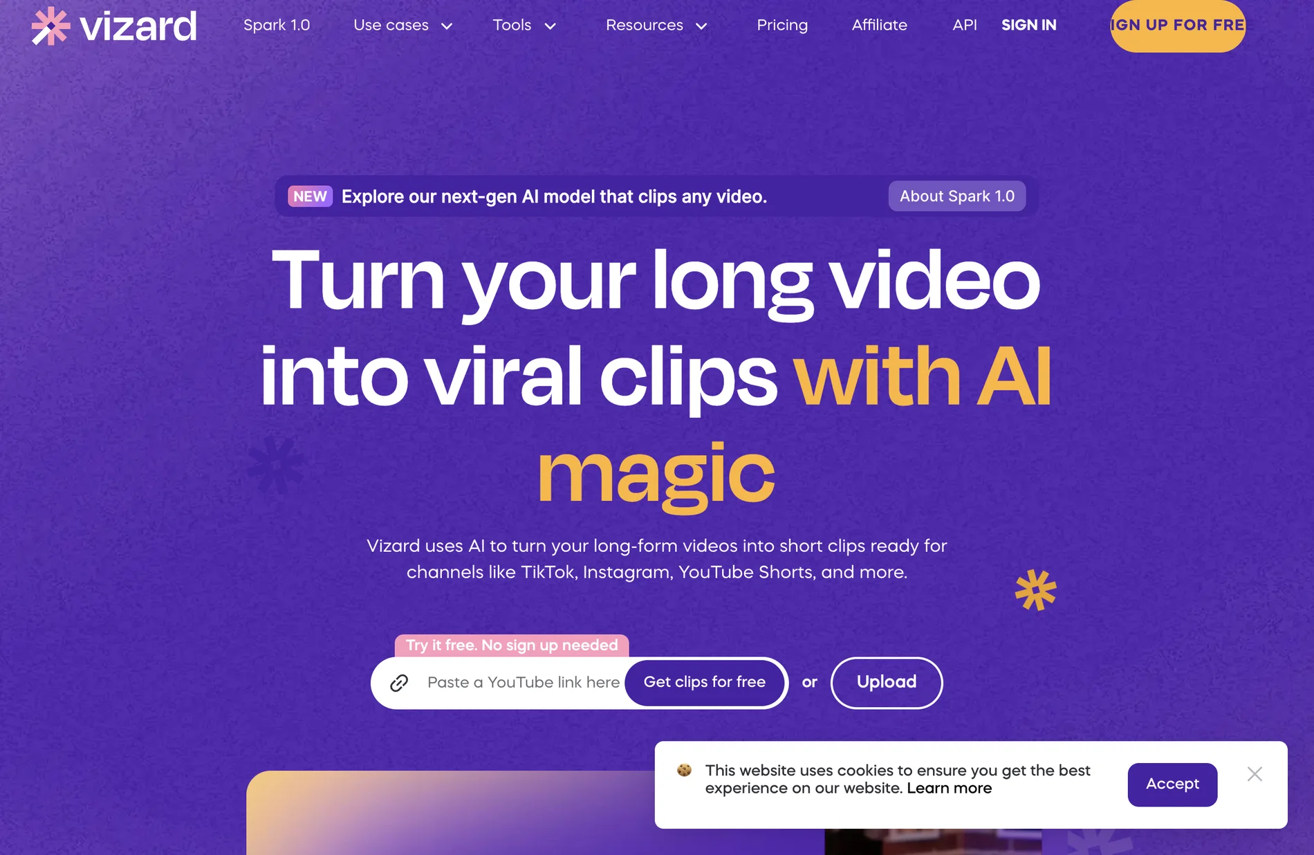 Vizard.ai: Tạo video sẵn sàng cho mạng xã hội với AI ngay lập tức