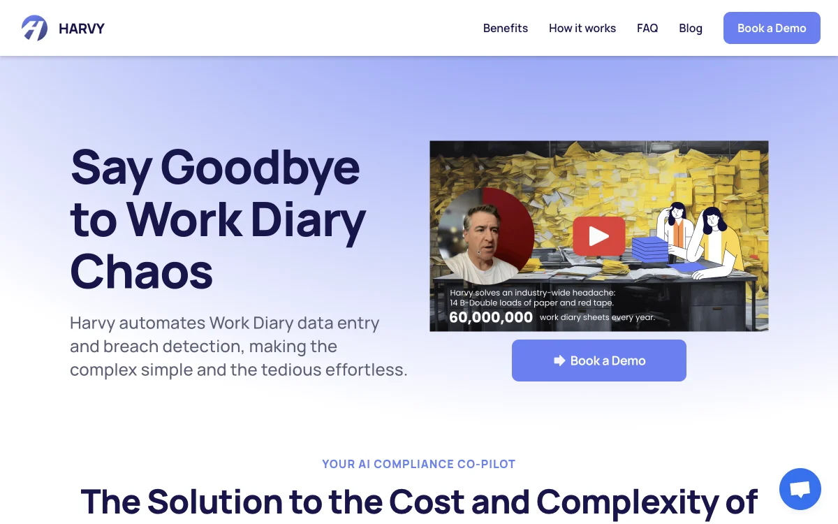 HARVY: Streamline Your Work Diary Compliance with AI Automation