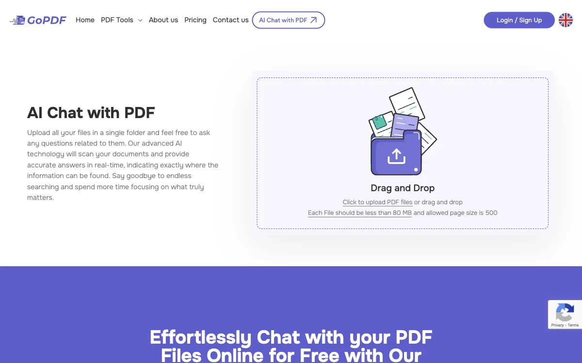 Chat with Your PDF Files Effortlessly Using GoPDF