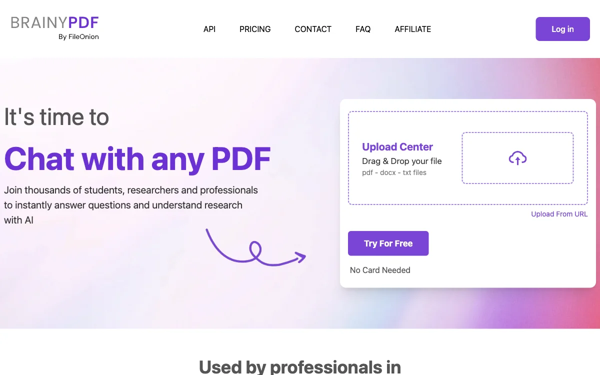 BrainyPDF: ChatGPT for Your PDFs - Instant Insights