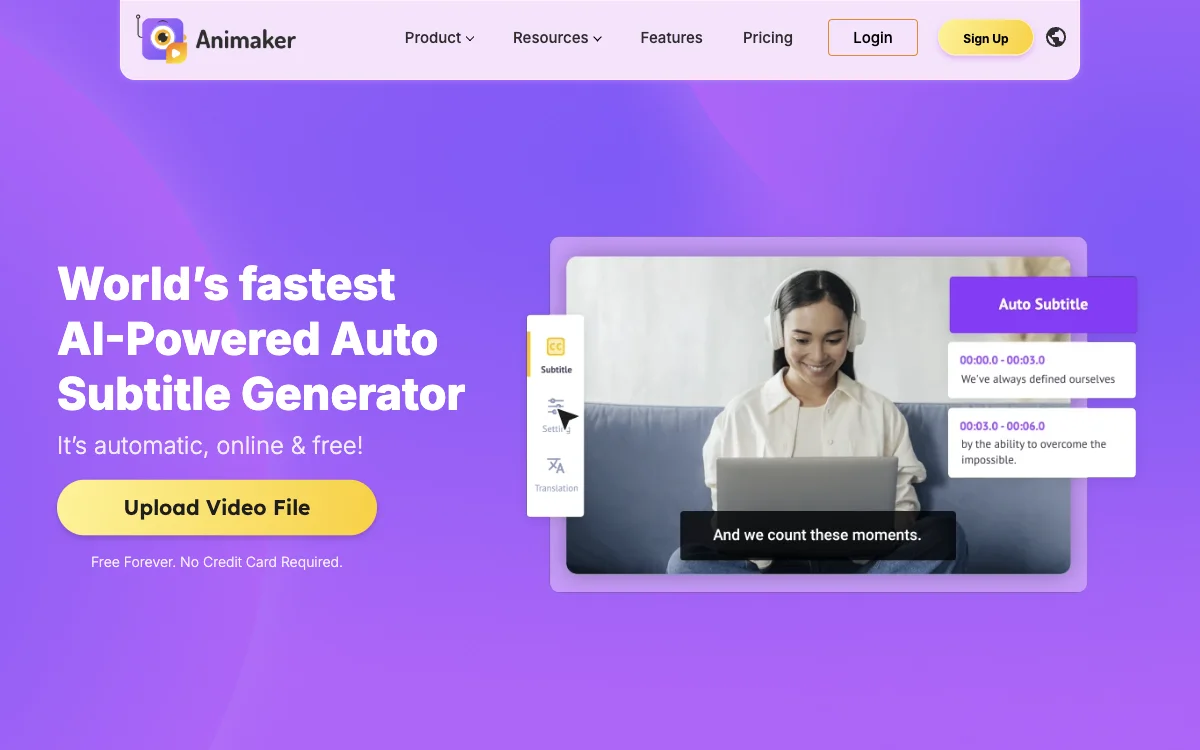 No.1 AI-Powered Subtitle Generator - Dễ dùng và Miễn phí!