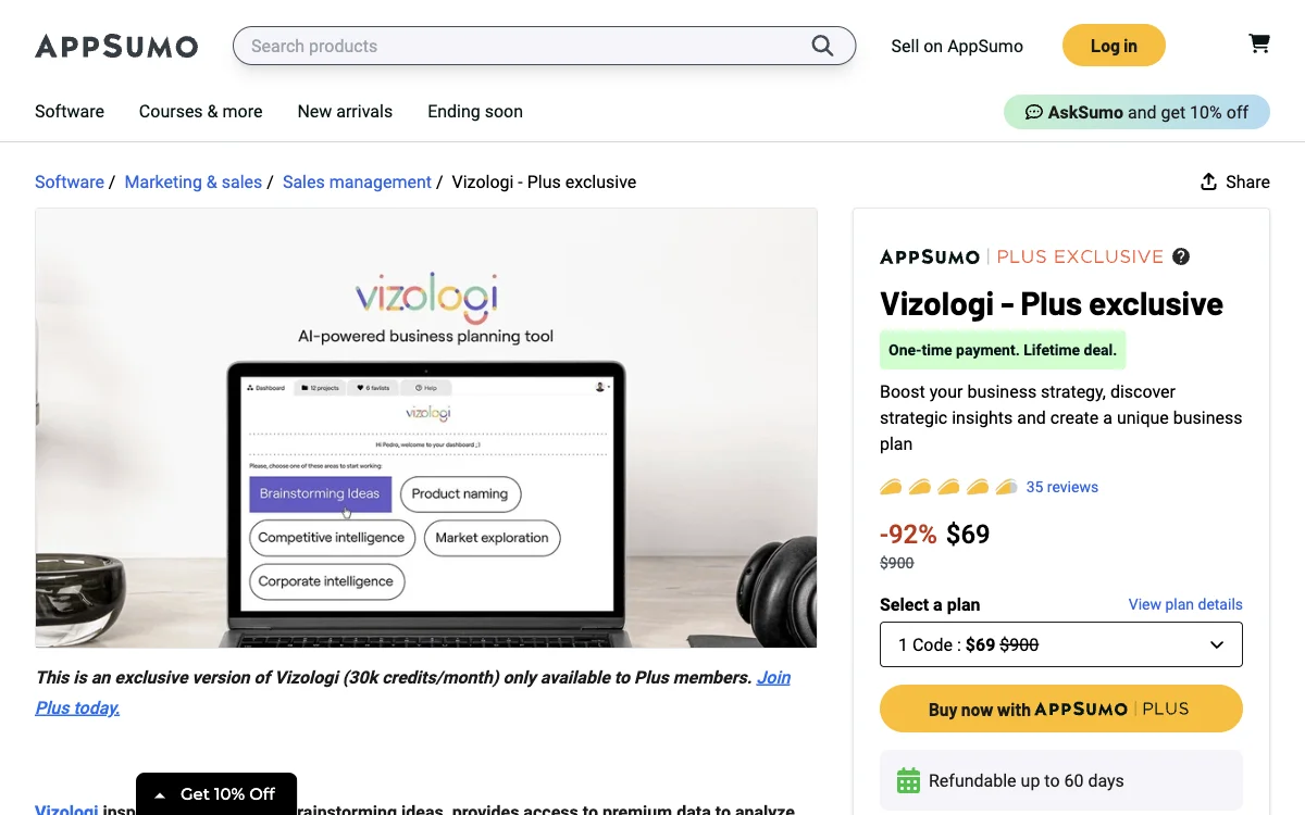 Vizologi - AI-Powered Business Strategy Tool