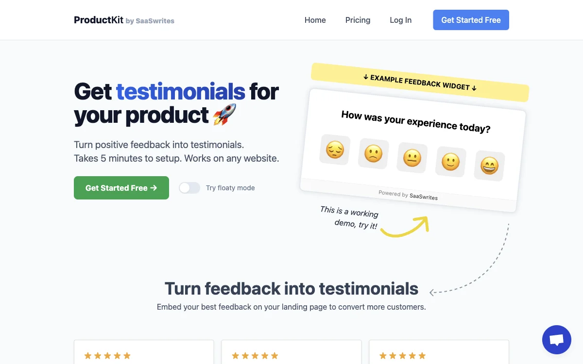 ProductKit: Boost Your Conversions with AI-Powered Testimonials