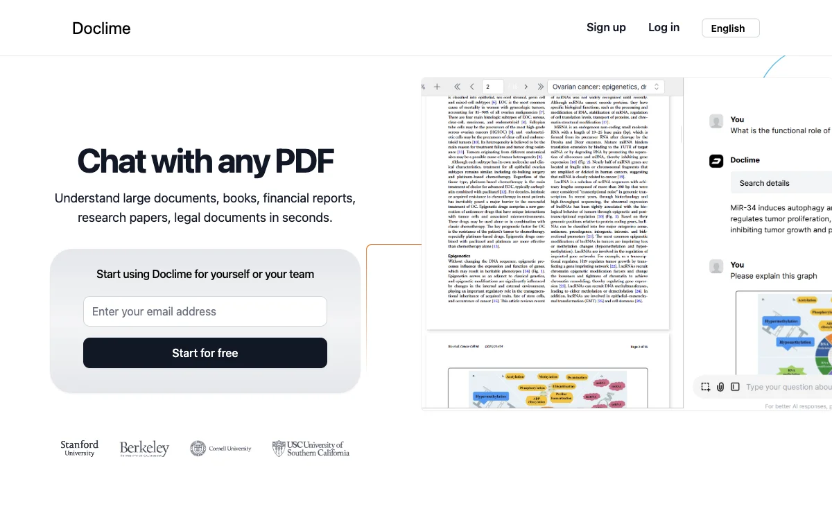 Doclime - Trò chuyện với bất kỳ PDF nào