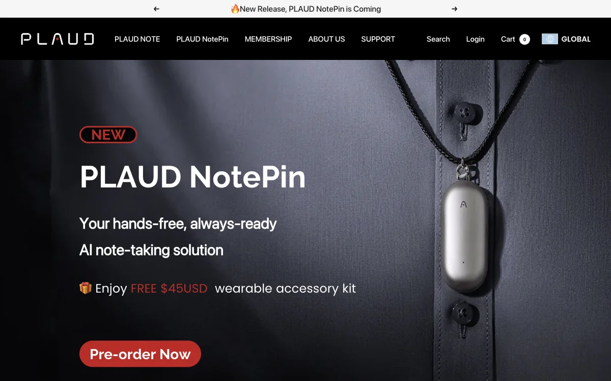 PLAUD NotePin: Revolutionizing Note-Taking with AI