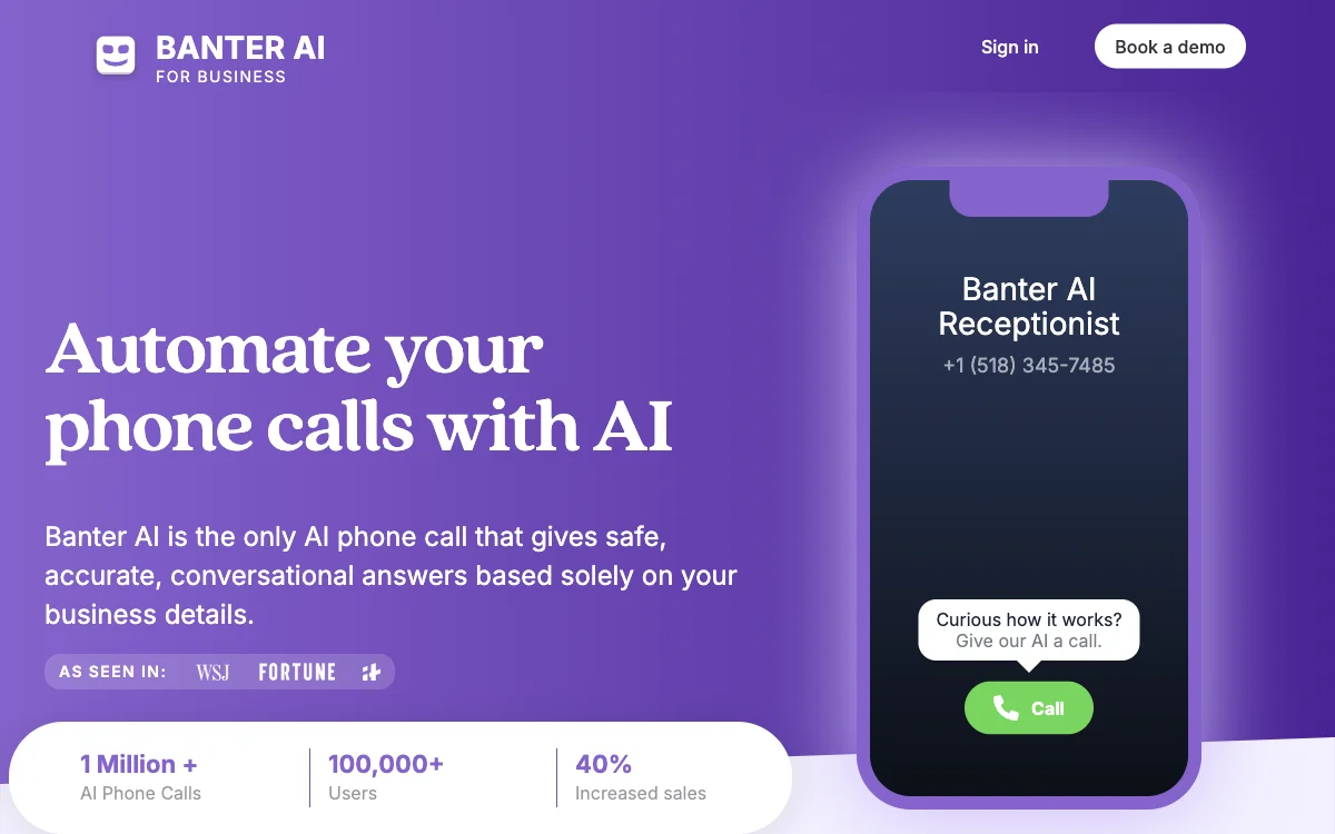 Banter AI: Revolutionizing Business Communication with AI