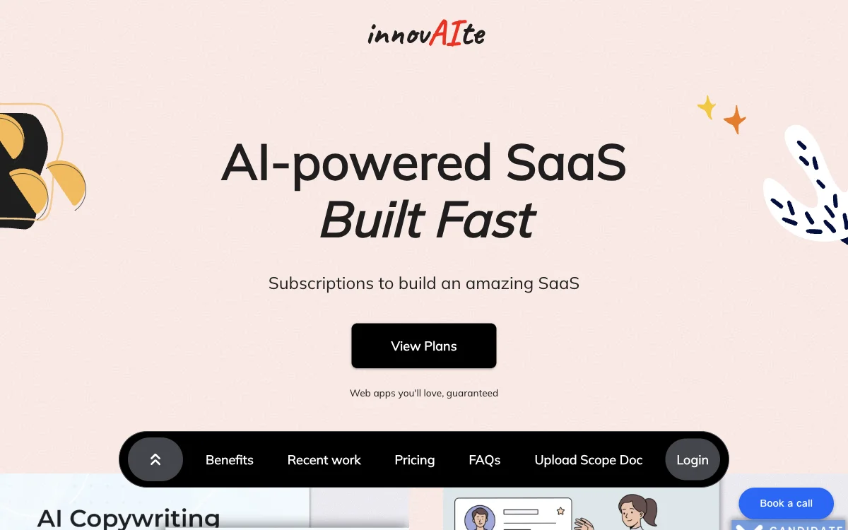 innovAIte: AI-Powered SaaS for Fast and Quality Web App Development