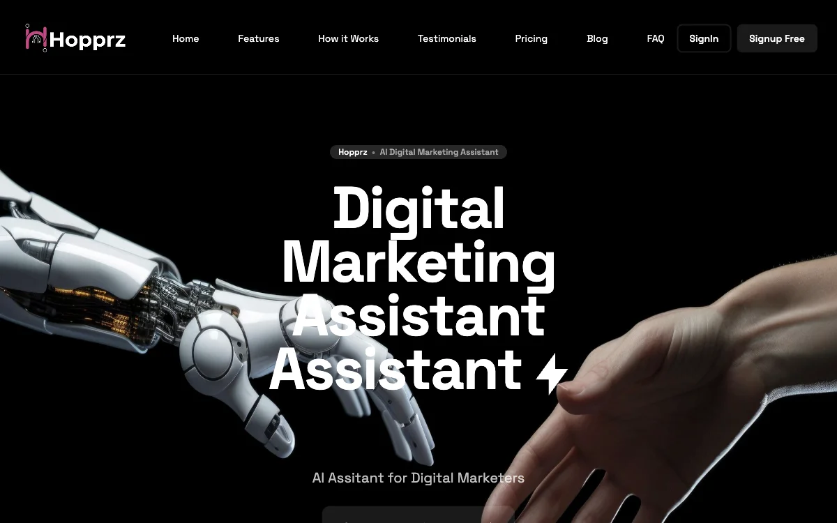 Hopprz: Your AI-Powered Digital Marketing Assistant for Efficient Campaigns