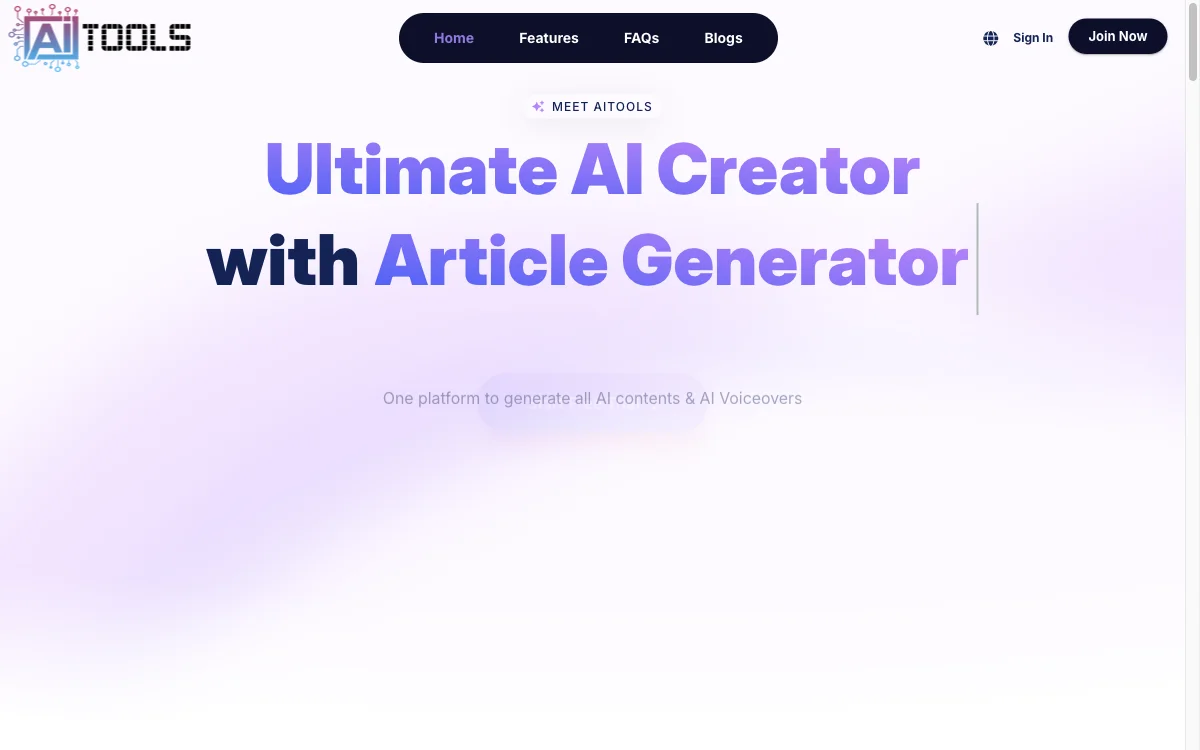 AiTools.Ge: The Free Ultimate AI Content Generator for All Your Needs