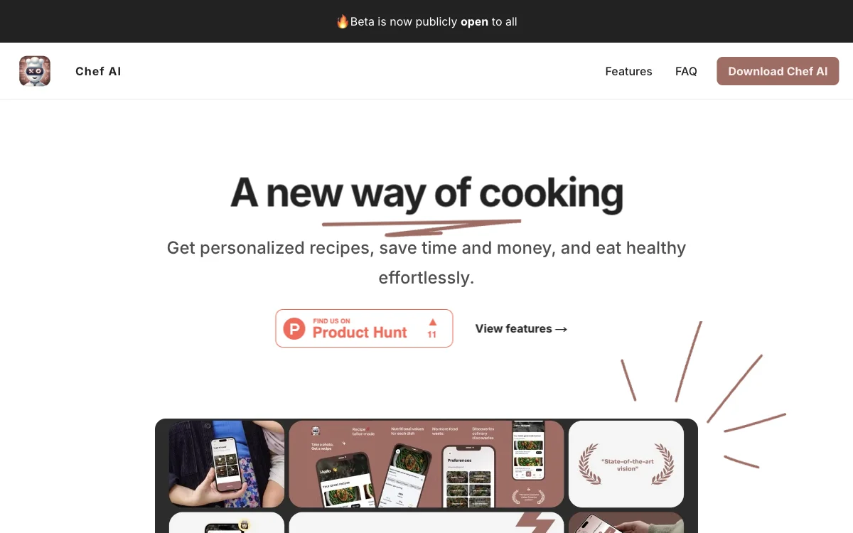 Chef AI: الحصول على وصفات شخصية، وتوفير الوقت والمال، والاستهلاك الصحي بسهولة