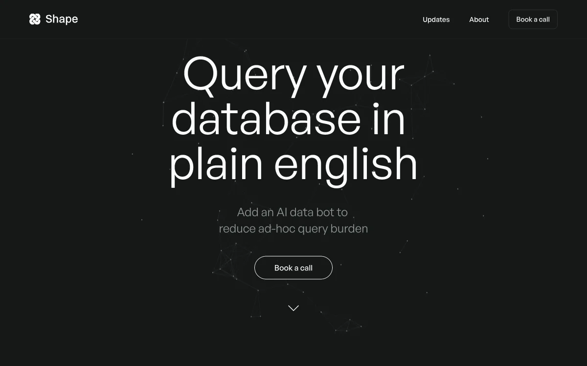 Shape: AI-Powered Analytics for Quick Data Insights