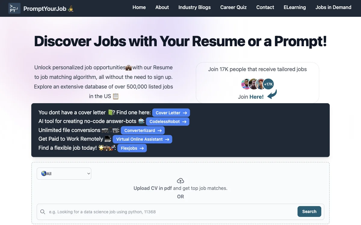 Find Your Dream Job with PromptYourJob - AI Recruiting Platform