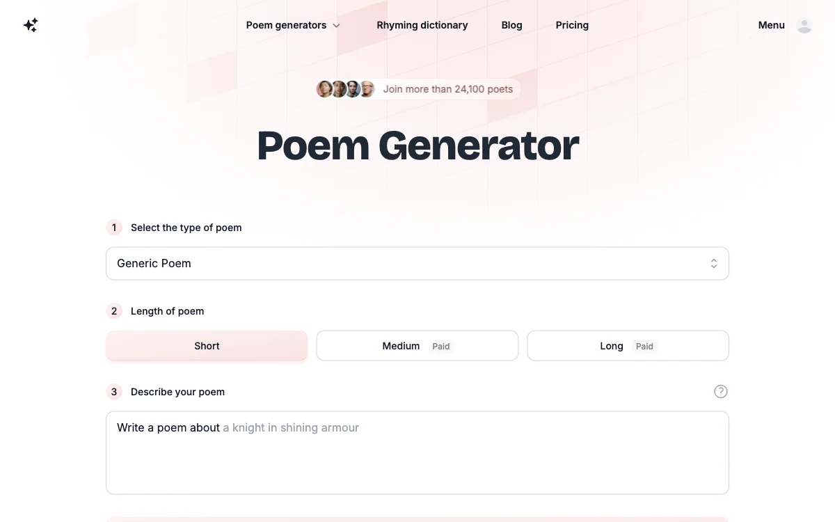 AI-Powered PoemGenerator.com: Create Stunning Poems with Ease