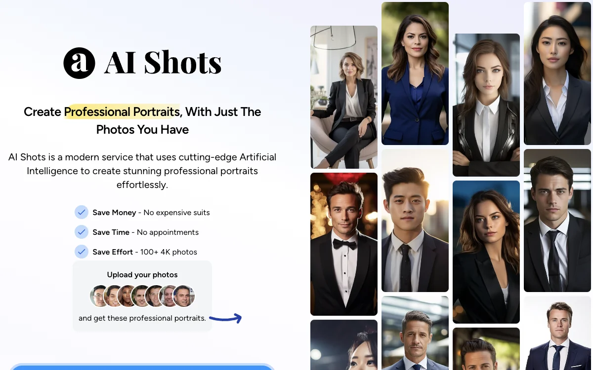 AI Shots：人工智能打造专业肖像